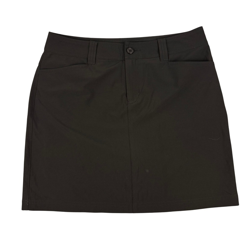 Eddie Bauer Adventurer 2.0 Skort Women 4 Black‎ Hiking Outdoor Stretch 1376858